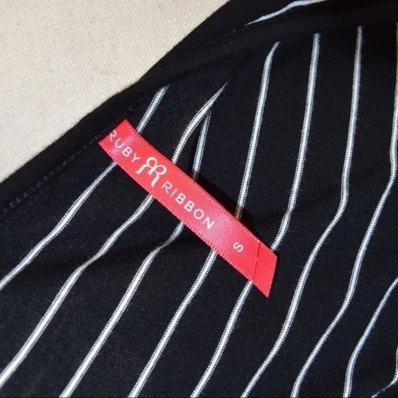 Ruby Ribbon SOFT Striped Tunic Tee, Size Small - Picture 5 of 7